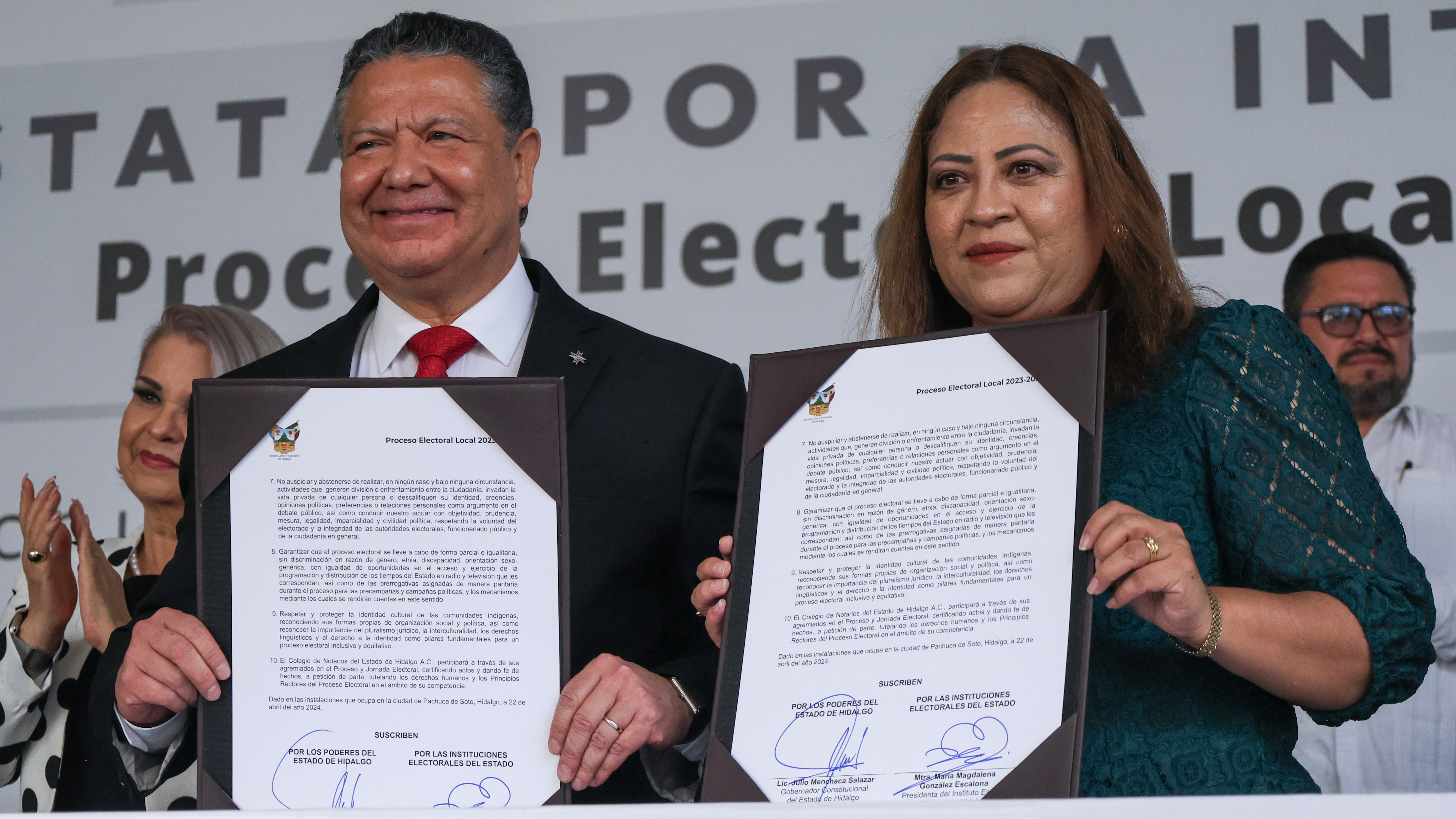 Refrenda Gobierno de Hidalgo compromiso con la democracia