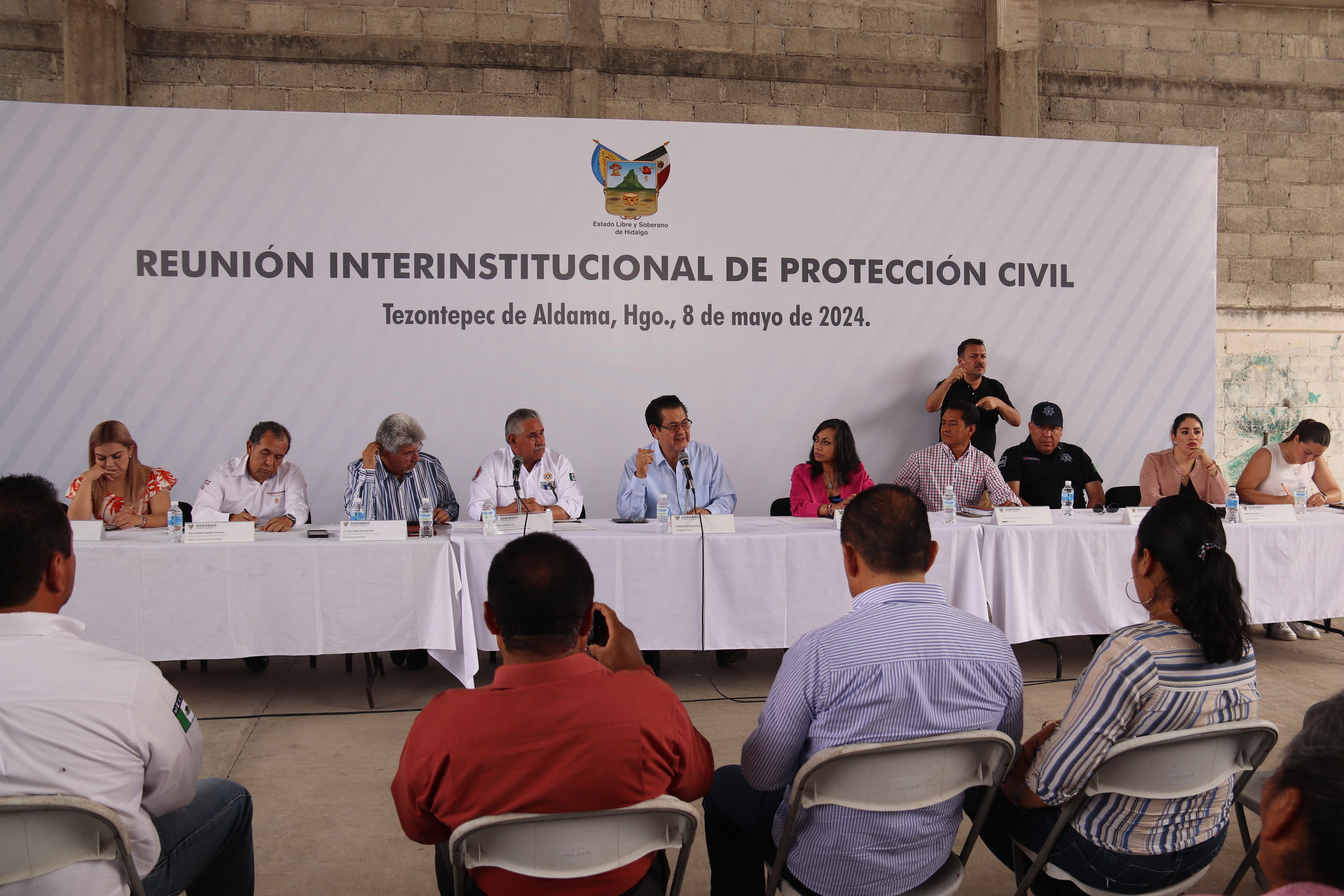 Municipios del Valle del Mezquital acuden a Reunión Intersecretarial de Protección Civil