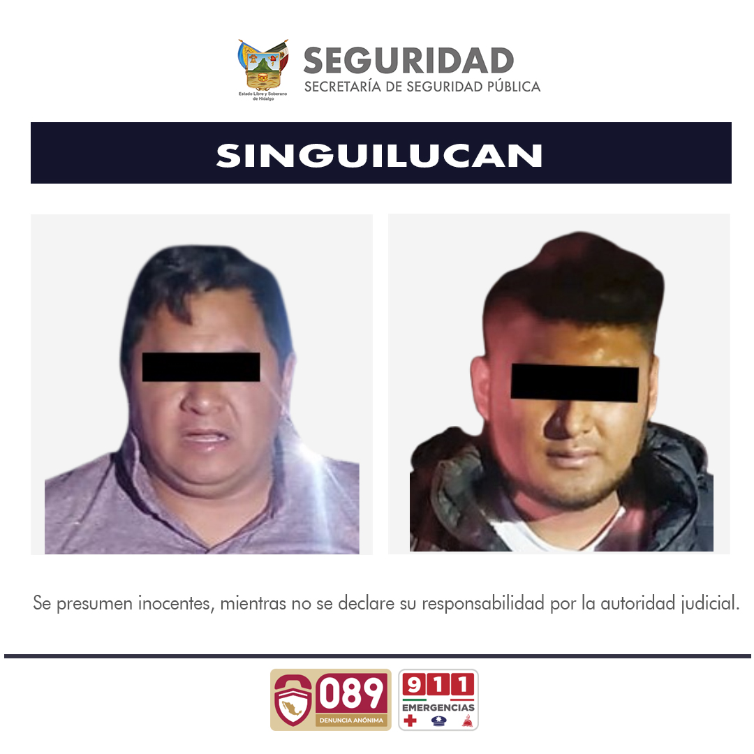 Policías de Hidalgo frustran secuestro y  detienen a dos implicados 