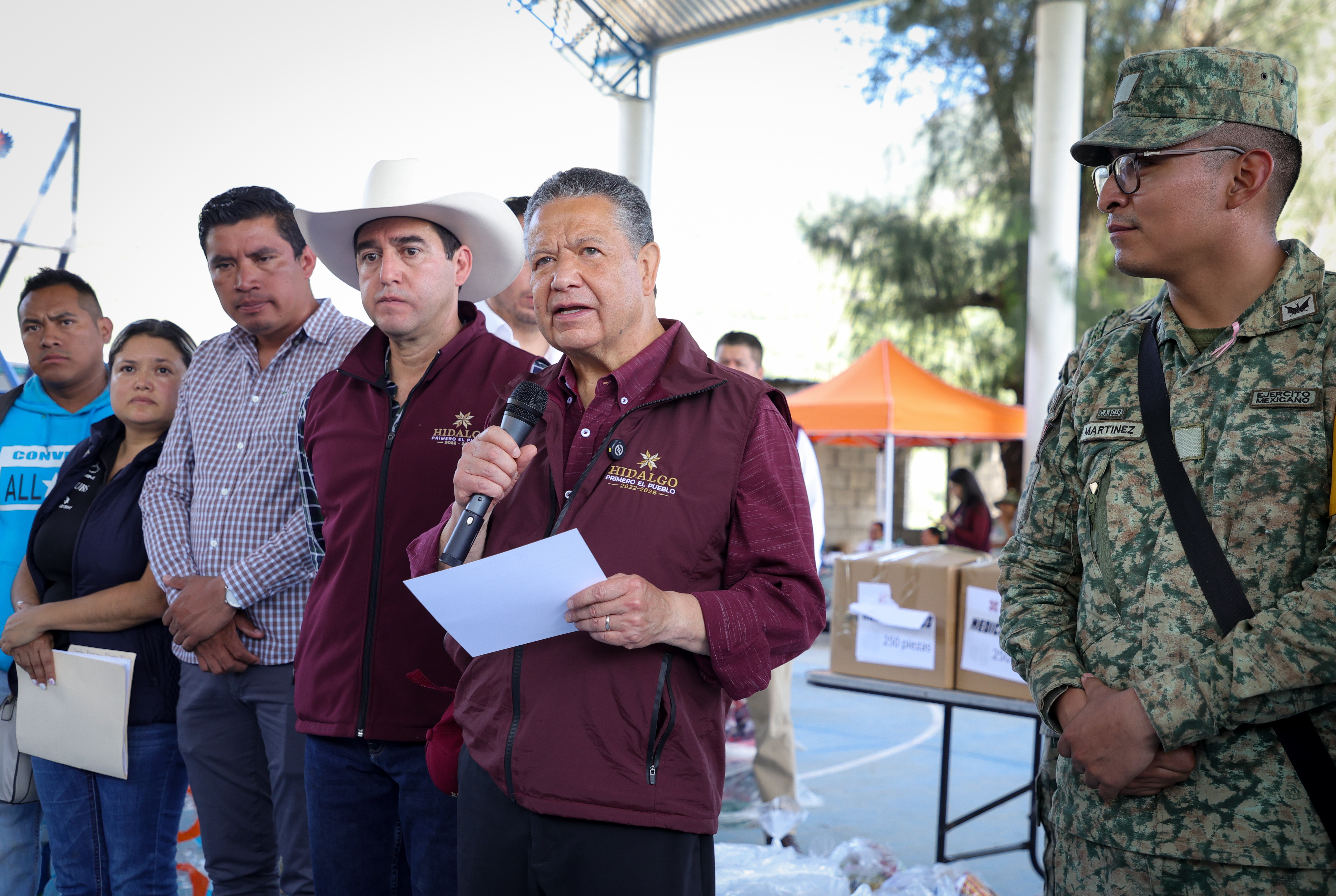 Gobierno de Hidalgo y Fuerzas Armadas intensifican apoyo a comunidades afectadas por las lluvias
