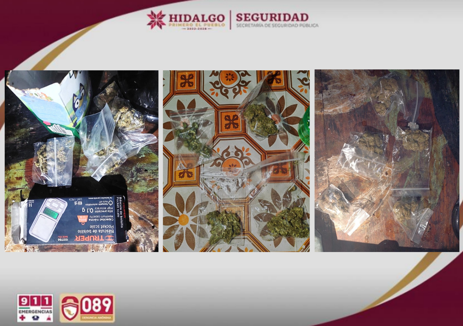 Aseguran en Tianguistengo predios ligados al desvalijamiento de motocicletas robadas y venta de narcóticos