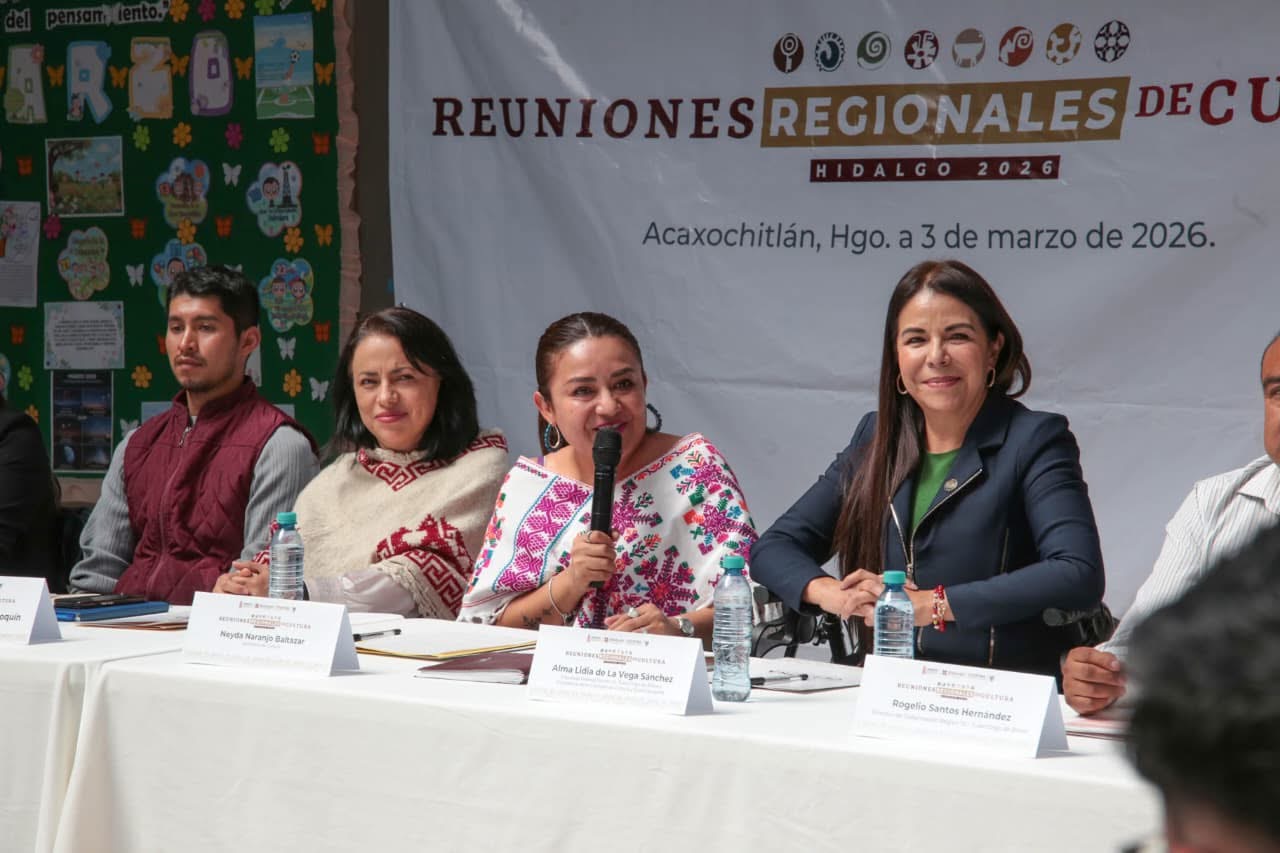 Avanzan las Reuniones Regionales de Cultura con rutas en Acaxochitlán y Tepeapulco