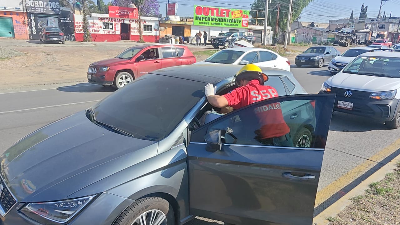 Respuesta oportuna de la SSPH permite auxiliar a mujer embarazada en la México–Pachuca