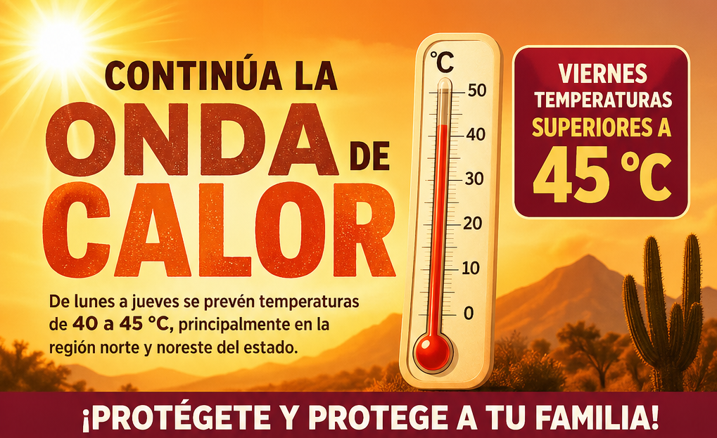 Onda de calor persiste en Hidalgo; autoridades exhortan a extremar precauciones