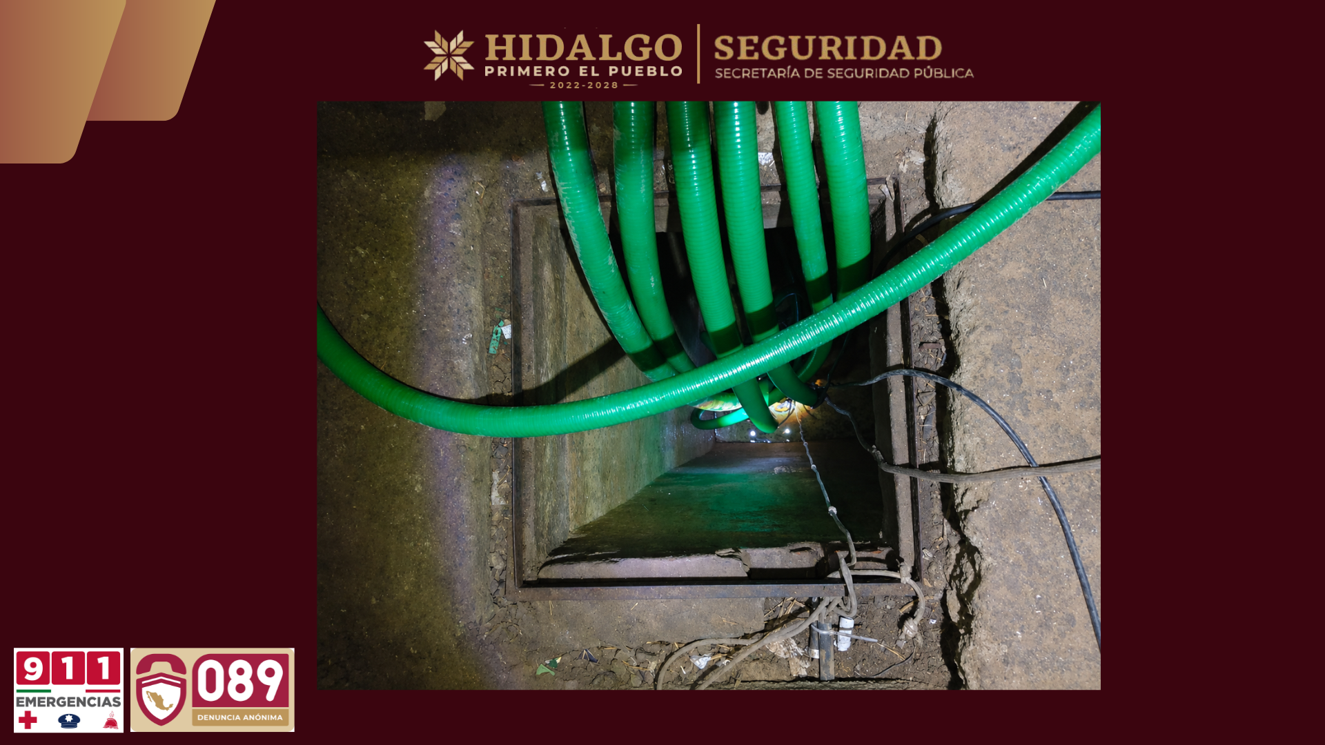 SSPH desmantela predio con cisterna clandestina para resguardo de hidrocarburo