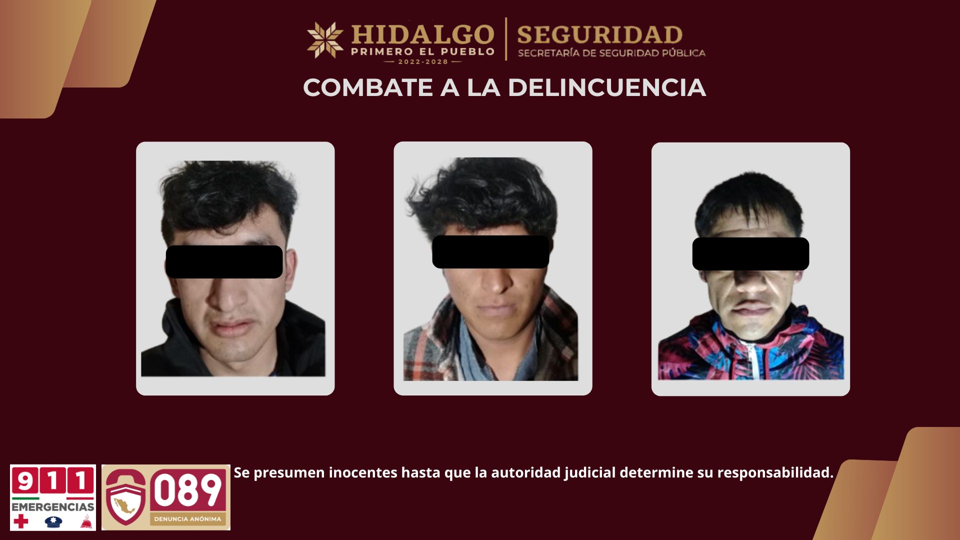 Caen presuntos narcomenudistas tras operativo de la SSPH en Tepeji del Río