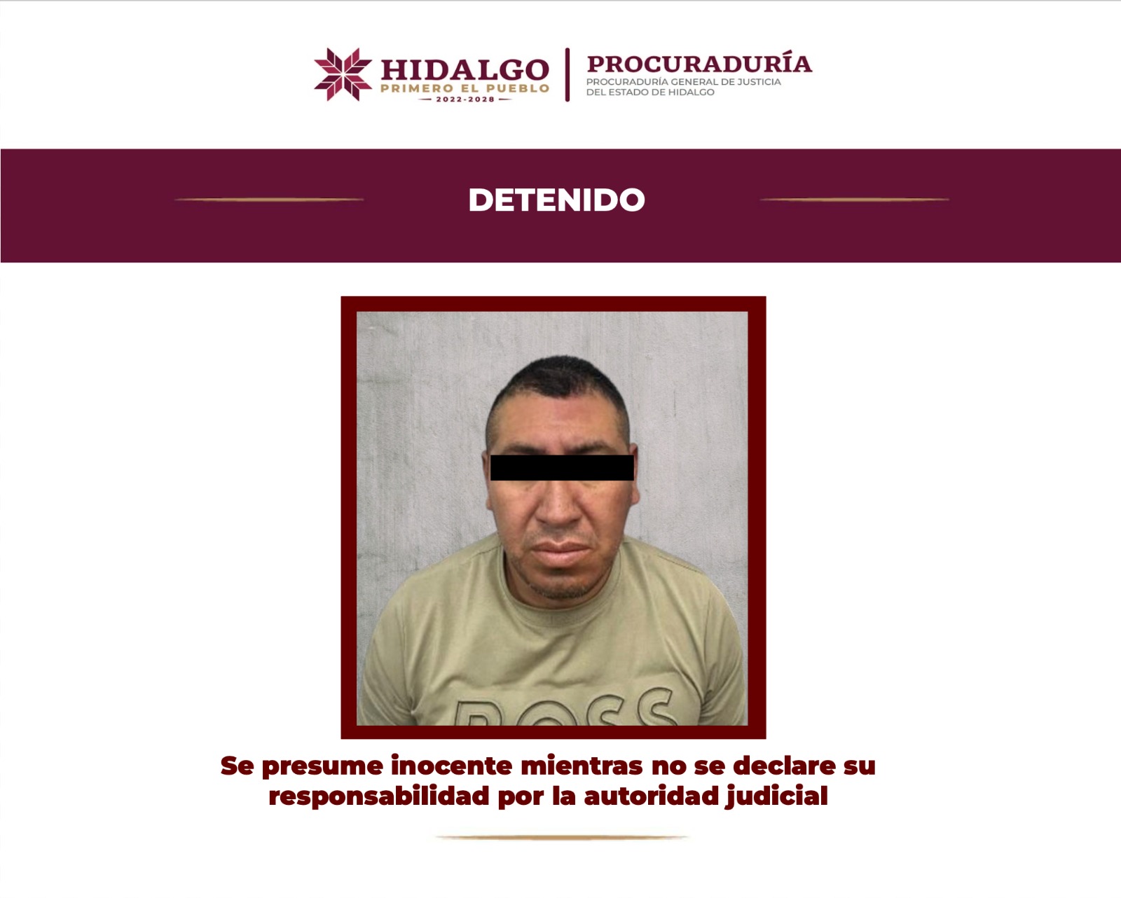 Elementos de la Agencia de Investigación Criminal detuvieron en Tlaxcoapan a un hombre en posesión de estupefacientes y cartuchos de arma de fuego