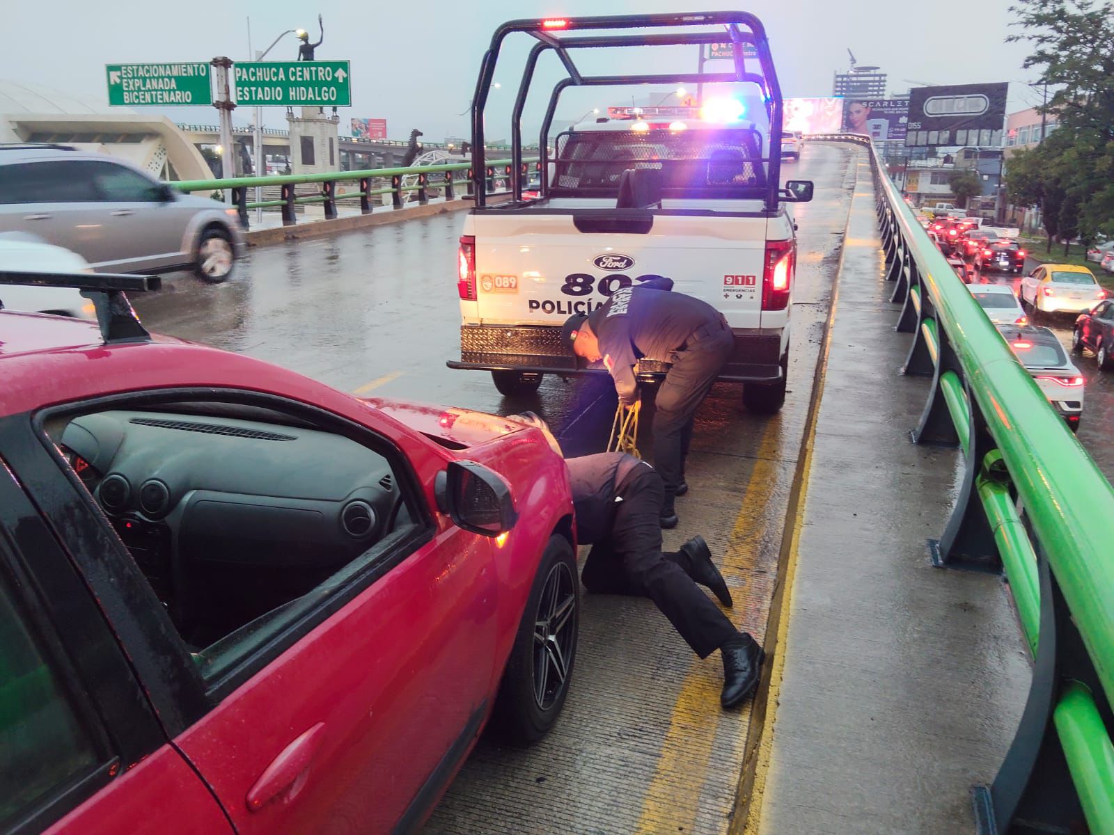Lluvias intensas activan operativo de apoyo y emergencia en Pachuca y zona metropolitana