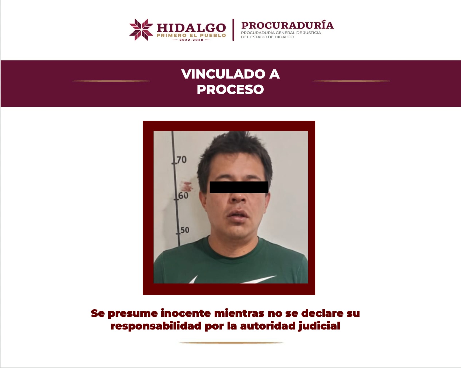 Vinculado a proceso probable responsable de feminicidio ocurrido en Actopan