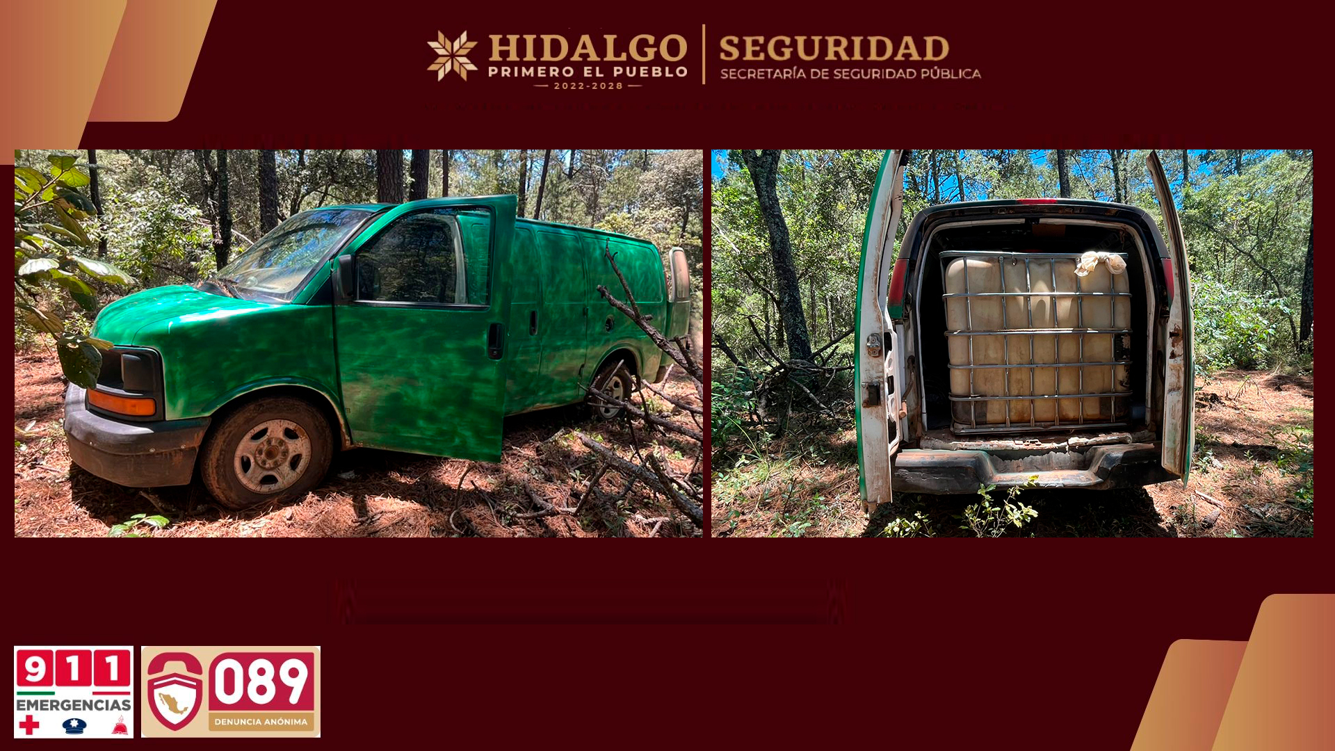 Tecnología aérea de la SSPH permite ubicar hidrocarburo robado en Cuautepec