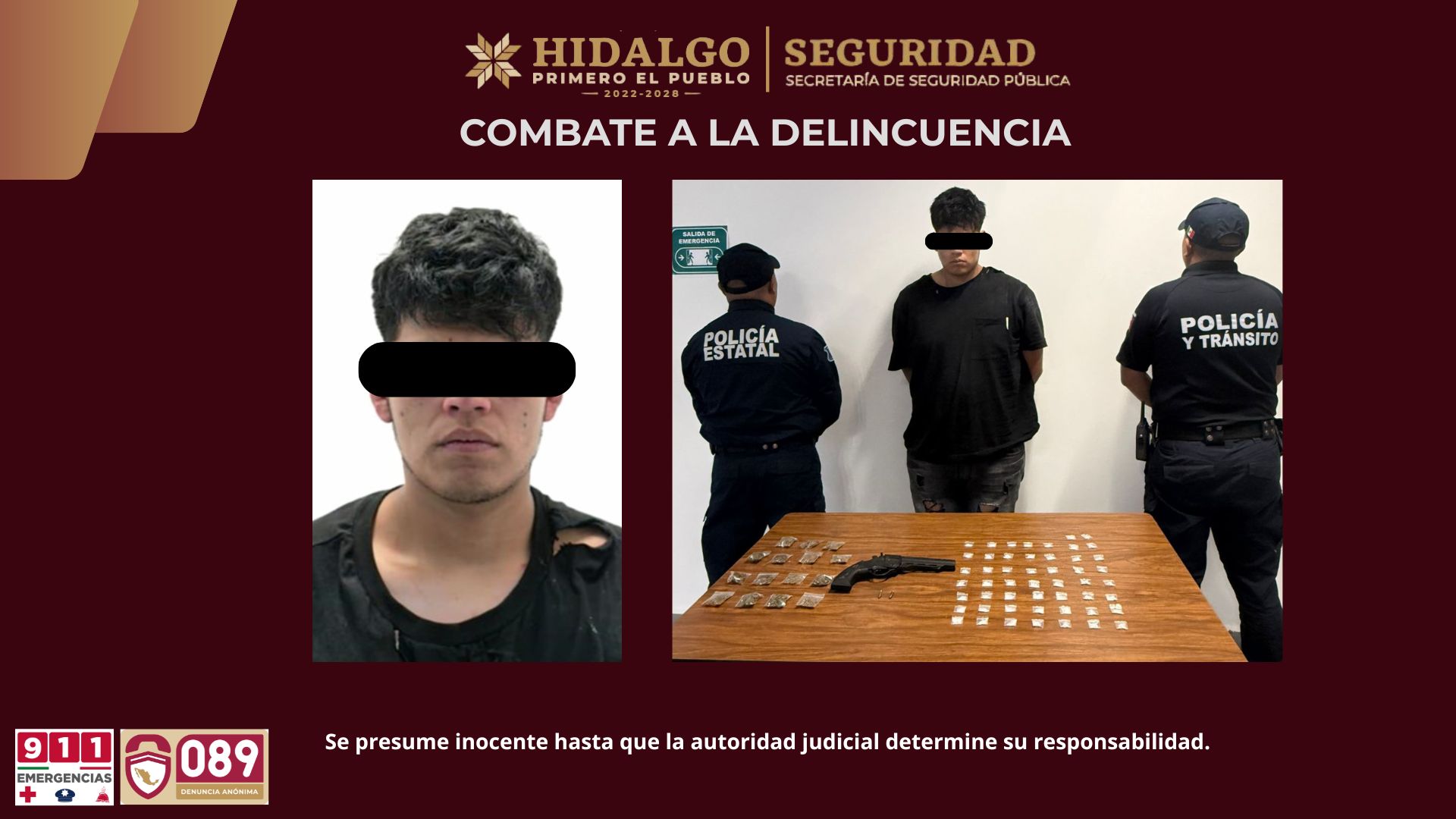 SSPH captura a presunto generador de violencia vinculado a hechos de alto impacto
