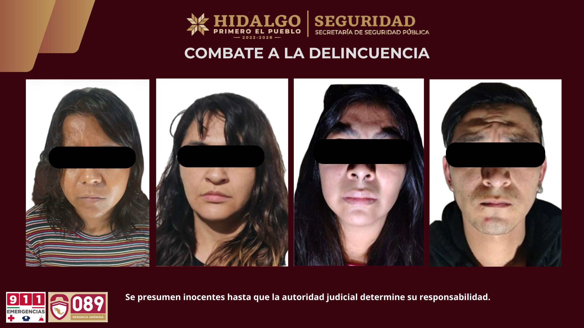 SSPH ejecuta cateos simultáneos en Pachuca y Mineral de la Reforma; cuatro personas aseguradas