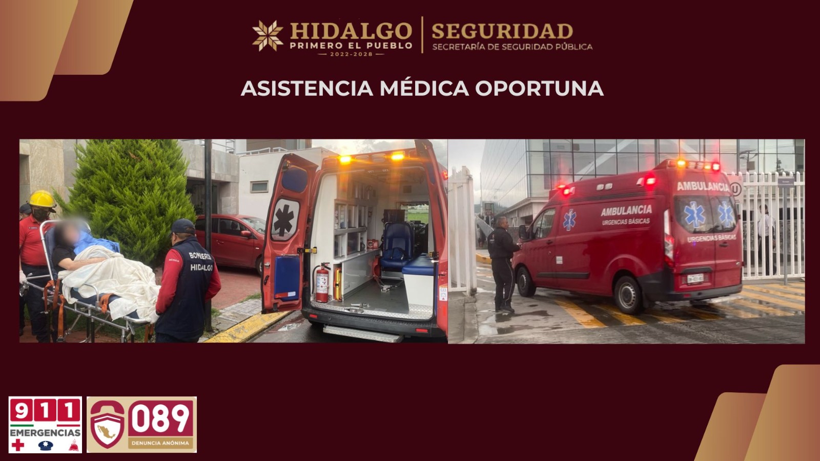 Operador del 911 del C5i Hidalgo asiste parto mediante videollamada