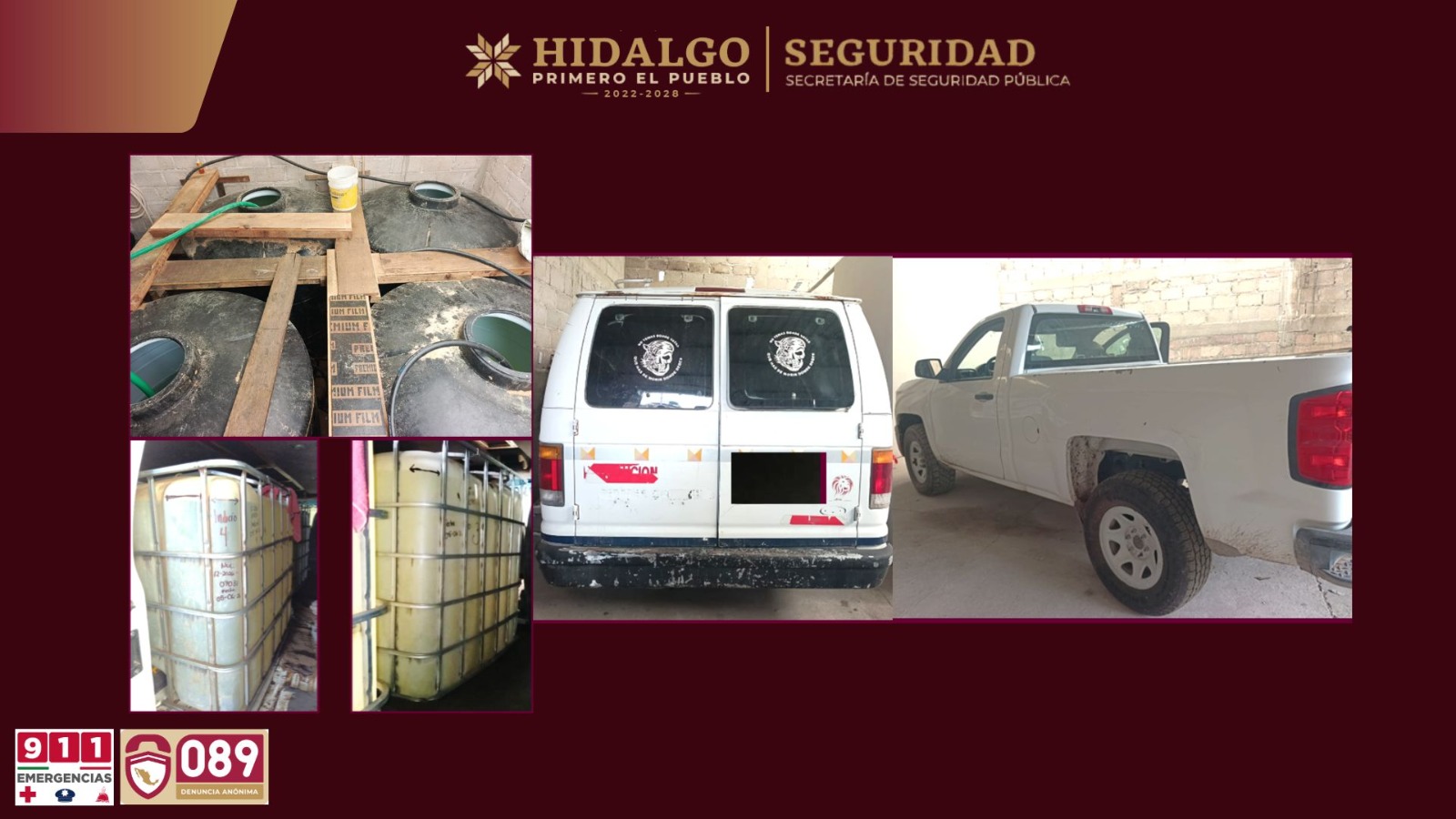 SSPH frena robo de combustible por drenaje en Atotonilco de Tula