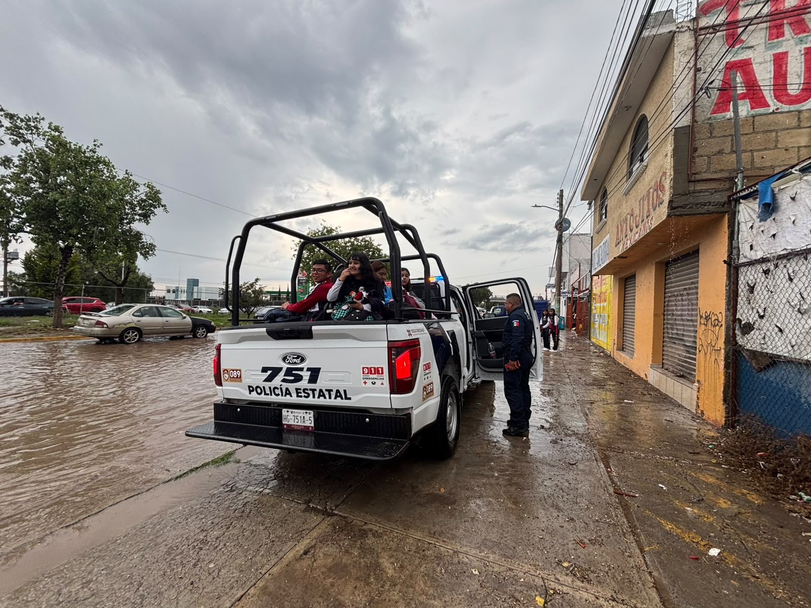Policía estatal refuerza monitoreo y apoyo preventivo por lluvias