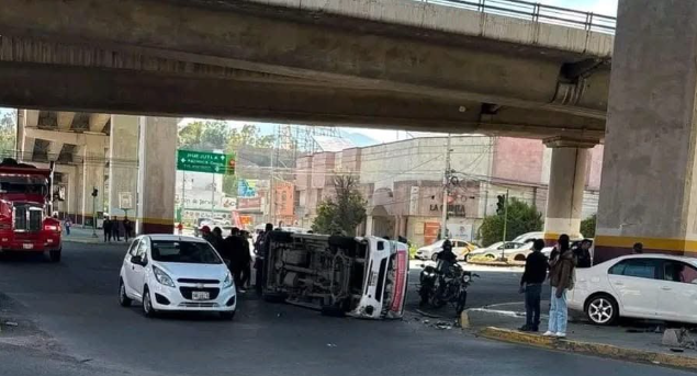Semot informa sobre accidente de transporte público en Mineral de la Reforma